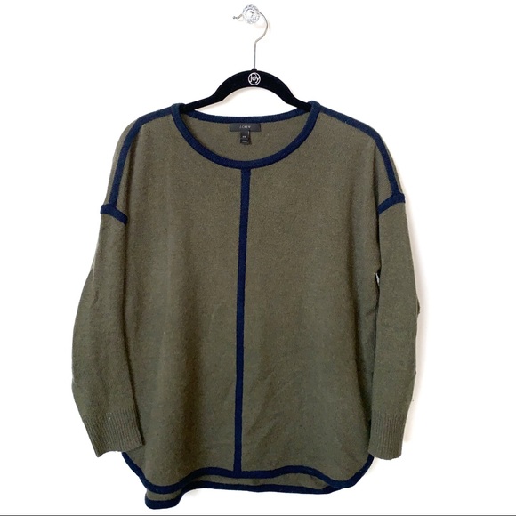 J. Crew | 100% Wool Green Tillie Sweater - Picture 1 of 6